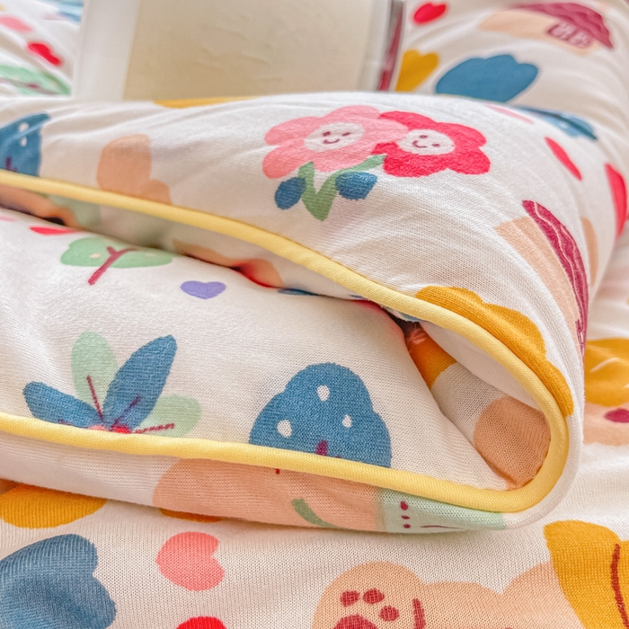 91家纺网 家纺一手货源 找家纺 眠优居 2024新款A类针织棉大豆纤维夏被 春游