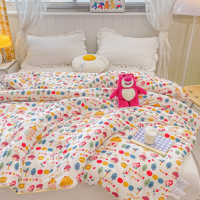 91家纺网 家纺一手货源 找家纺 眠优居 2024新款A类针织棉大豆纤维夏被 春游