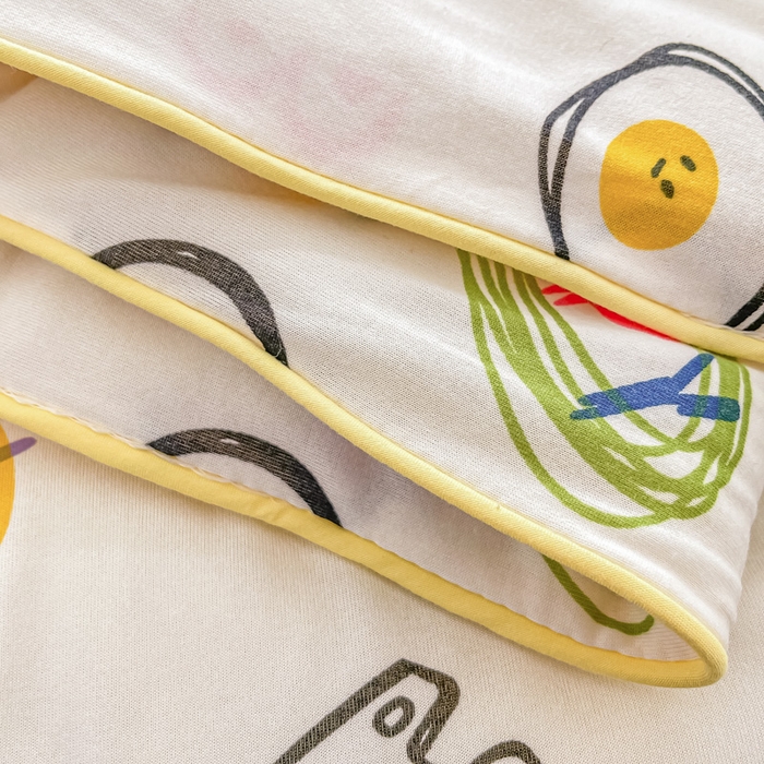 91家纺网 家纺一手货源 找家纺 眠优居 2024新款A类针织棉大豆纤维夏被 彩虹乐园