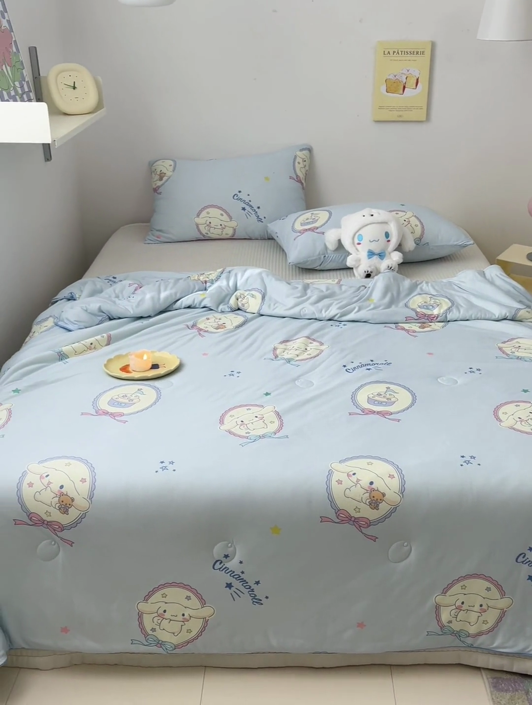 91家纺网 家纺一手货源 找家纺 木堇家居 2024新款三丽欧A类针织棉10%大豆纤维嵌绳款夏被 玉桂狗