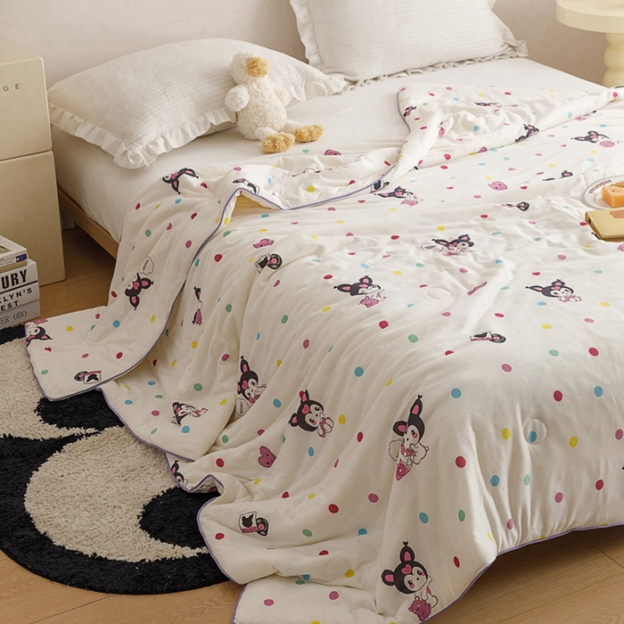 91家纺网 家纺一手货源 找家纺 优被业 2024新款针织棉大豆纤维被 酷酷米