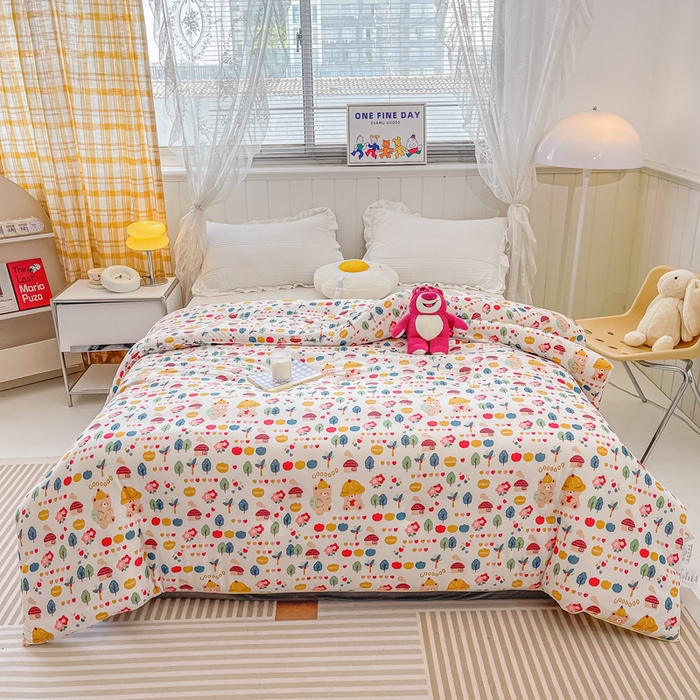 91家纺网 家纺一手货源 找家纺 眠优居 2024新款A类针织棉大豆纤维夏被 春游