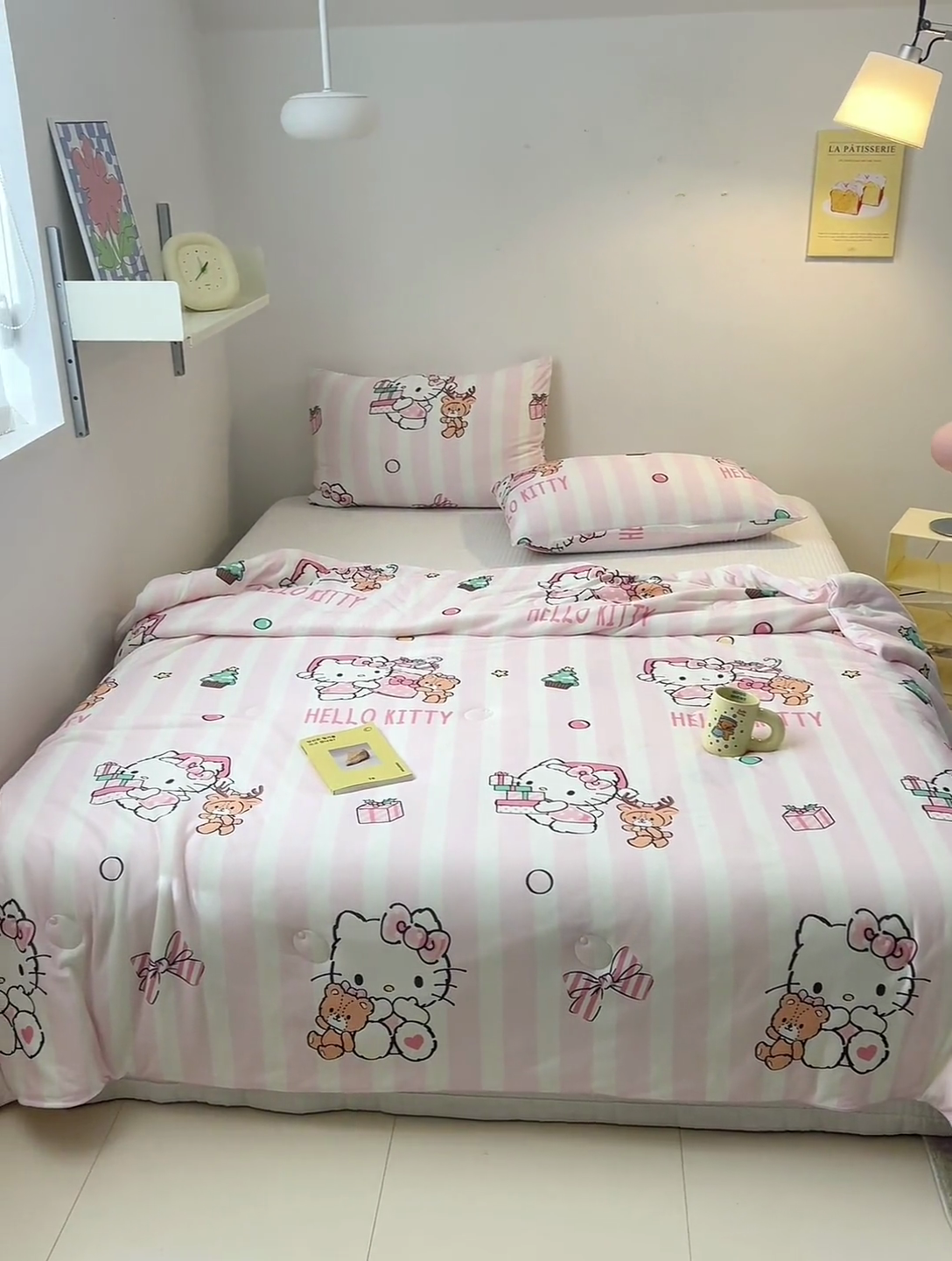 91家纺网 家纺一手货源 找家纺 木堇家居 2024新款三丽欧A类针织棉10%大豆纤维嵌绳款夏被 粉色kT