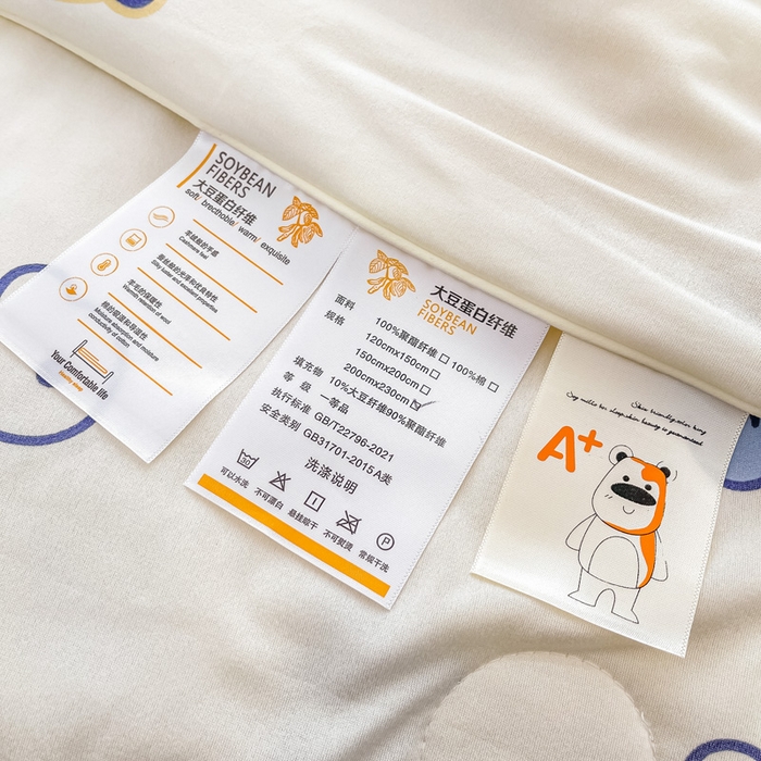 91家纺网 家纺一手货源 找家纺 眠优居 2024新款A类针织棉大豆纤维夏被 魔法狗