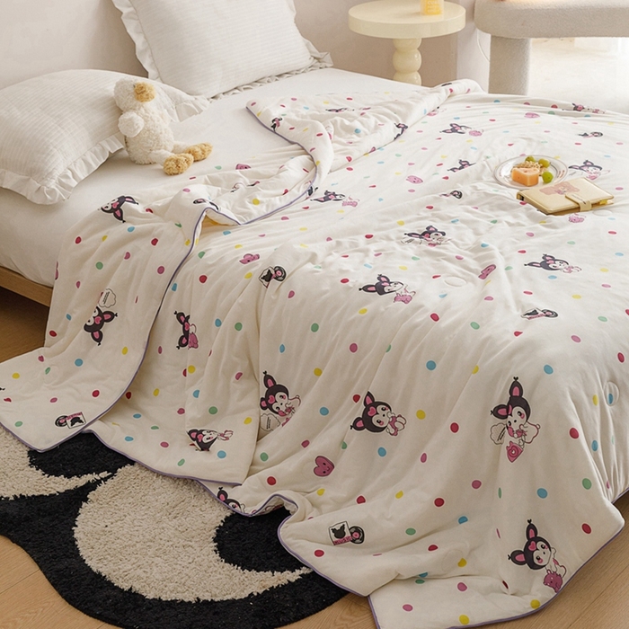 91家纺网 家纺一手货源 找家纺 优被业 2024新款针织棉大豆纤维被 酷酷米