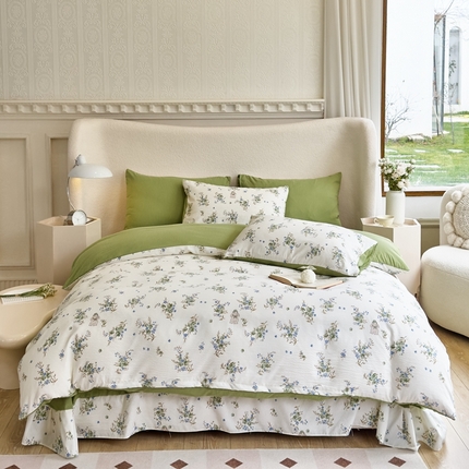 91家纺网 家纺一手货源 找家纺 （总）梦莱斯 2024新款提花泡泡棉四件套