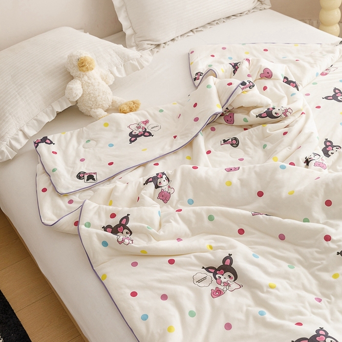 91家纺网 家纺一手货源 找家纺 优被业 2024新款针织棉大豆纤维被 酷酷米