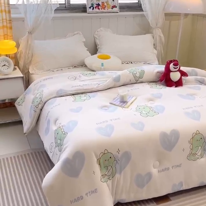 91家纺网 家纺一手货源 找家纺 （总）眠优居 2024新款A类针织棉大豆纤维夏被