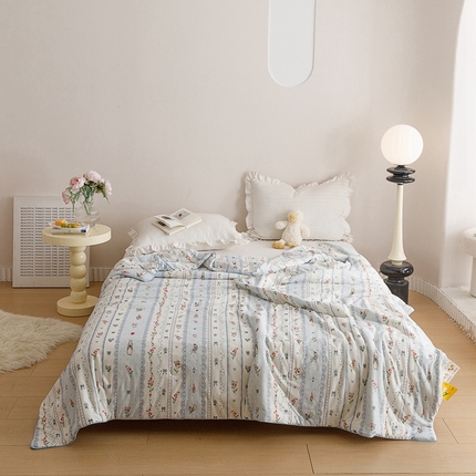 91家纺网 家纺一手货源 找家纺 优被业 2024新款针织棉大豆纤维被 盛夏