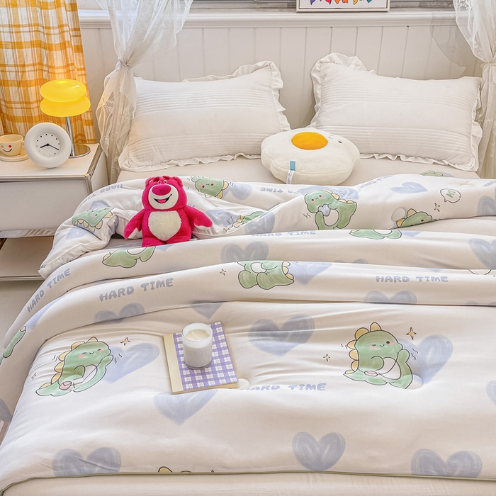 91家纺网 家纺一手货源 找家纺 （总）眠优居 2024新款A类针织棉大豆纤维夏被