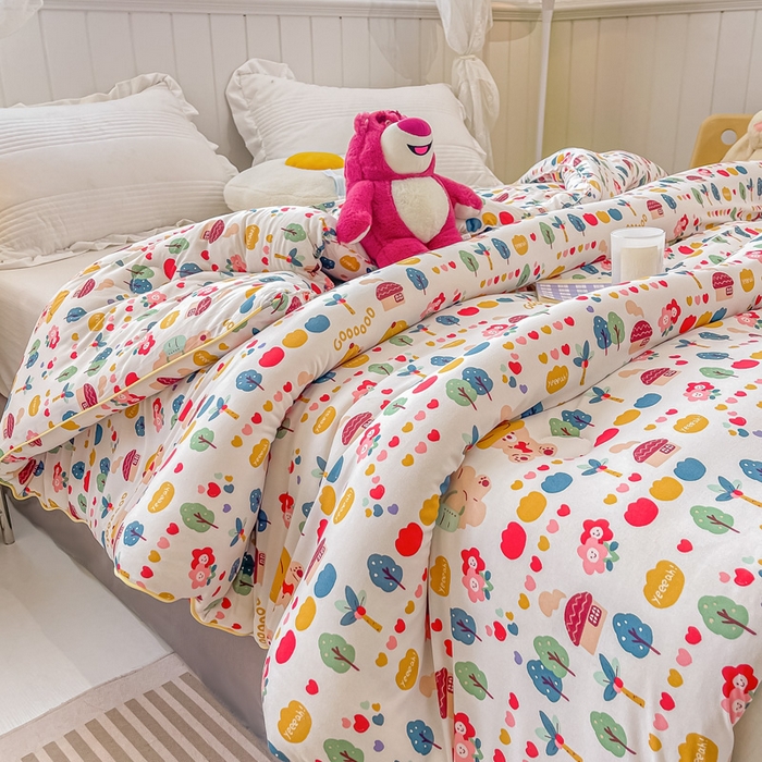 91家纺网 家纺一手货源 找家纺 眠优居 2024新款A类针织棉大豆纤维夏被 春游