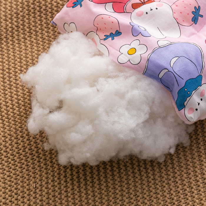 91家纺网 家纺一手货源 找家纺 芯元素 2024新款儿童全棉豆豆枕 花间小兔