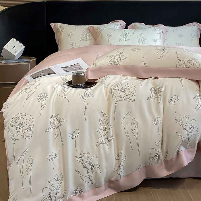 91家纺网 家纺一手货源 找家纺 （总）梵克保罗 2024莱赛尔数码印花四件套