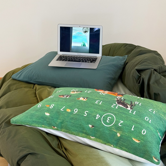 91家纺网 家纺一手货源 找家纺 艾沁家纺 2024新款40支全棉渐变色混搭四件套 渐变绿