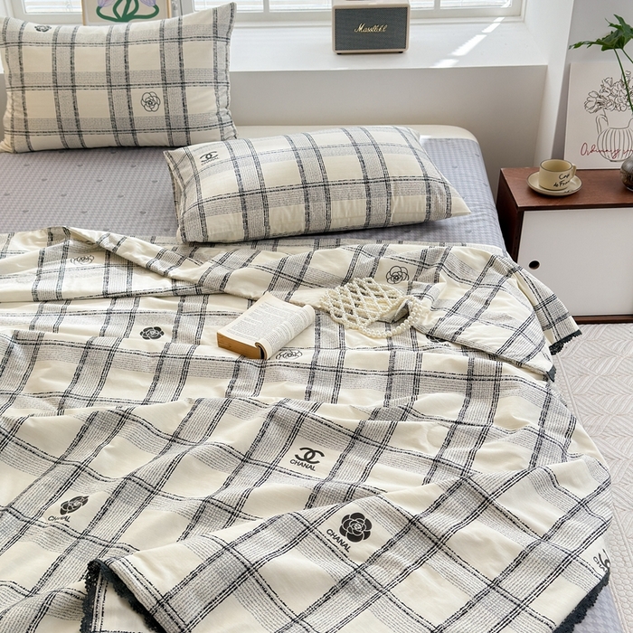 91家纺网 家纺一手货源 找家纺 星期八 2024新款全棉夏被四件套 奈香