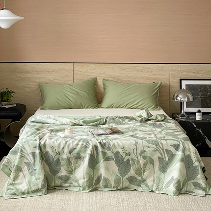 91家纺网 家纺一手货源 找家纺 顾里 2024新款60支天丝莱赛尔夏被 热带雨林