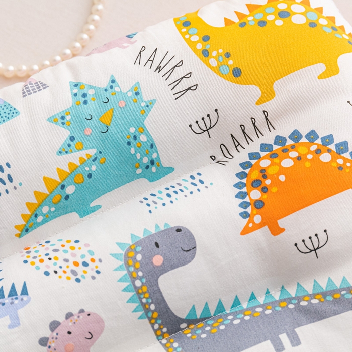 91家纺网 家纺一手货源 找家纺 芯元素 2024新款儿童全棉豆豆枕 恐龙时代