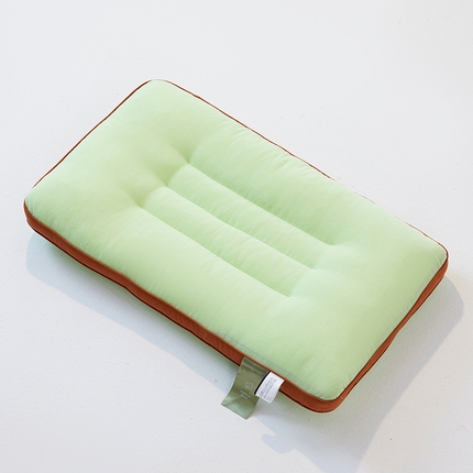 安莱生活 2024新款5A抗菌早餐派创意系列枕芯-低枕-饼干枕 绿色48*74cm一只