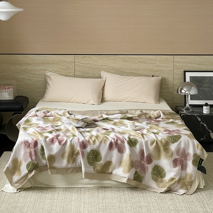 91家纺网 家纺一手货源 找家纺 顾里 2024新款60支天丝莱赛尔夏被 幸运花