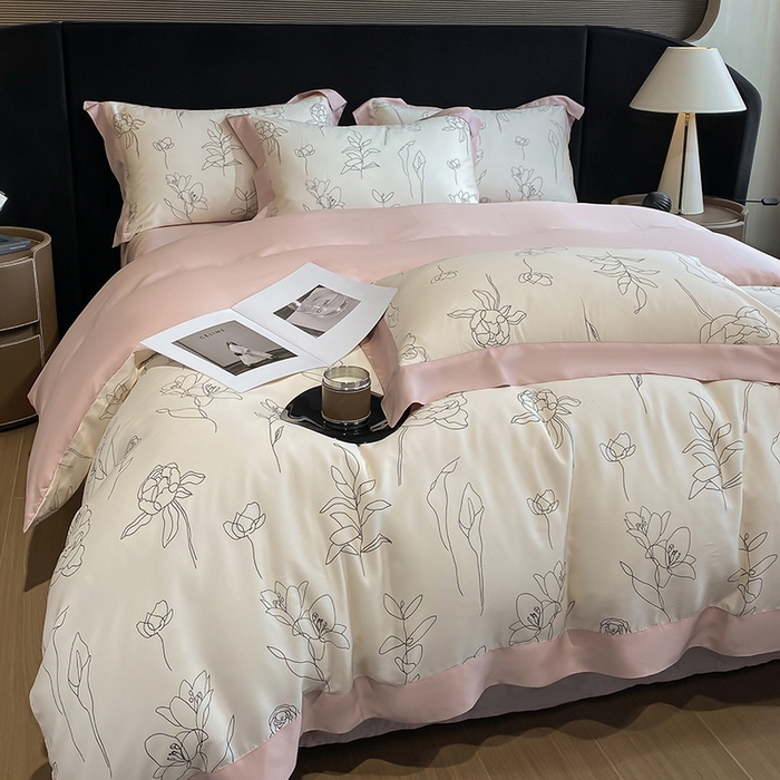 91家纺网 家纺一手货源 找家纺 （总）梵克保罗 2024莱赛尔数码印花四件套