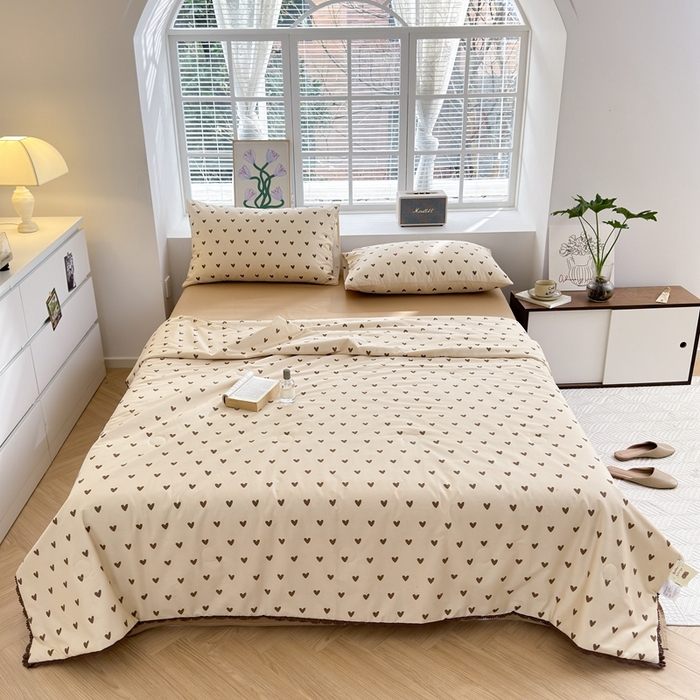 91家纺网 家纺一手货源 找家纺 （总）星期八 2024新款全棉夏被四件套