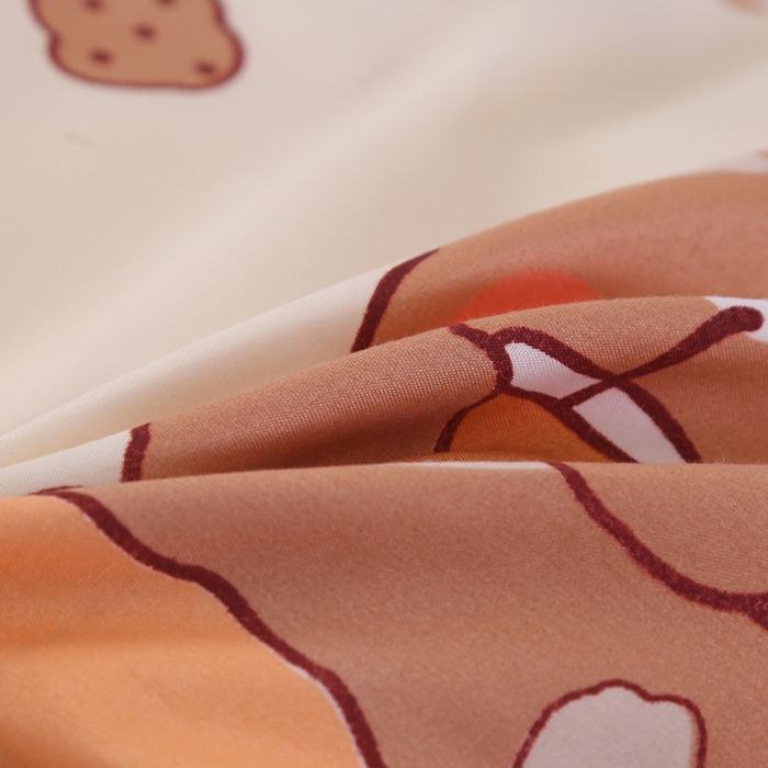 91家纺网 家纺一手货源 找家纺 铭宣家居2025新增花型 亲肤柔软棉被抱枕被 奶茶熊