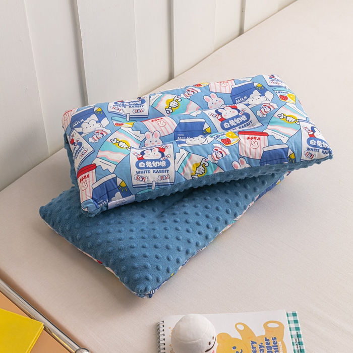 91家纺网 家纺一手货源 找家纺 芯元素 2024新款儿童全棉豆豆枕 白兔奶糖