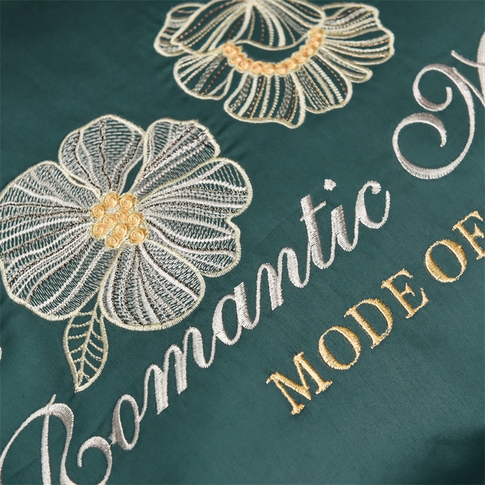 91家纺网 家纺一手货源 找家纺 （总） 瑞驰家纺 2024新款长绒棉绣花四件套伊莎贝尔系列