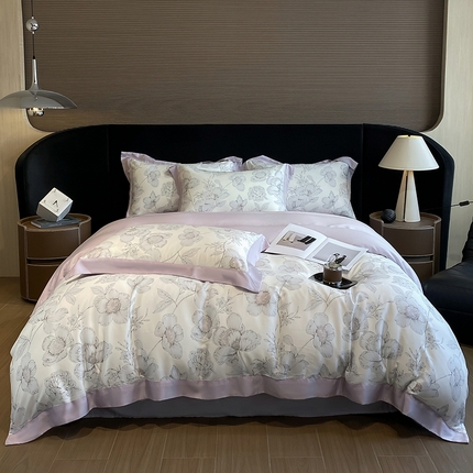 91家纺网 家纺一手货源 找家纺 （总）梵克保罗 2024莱赛尔数码印花四件套