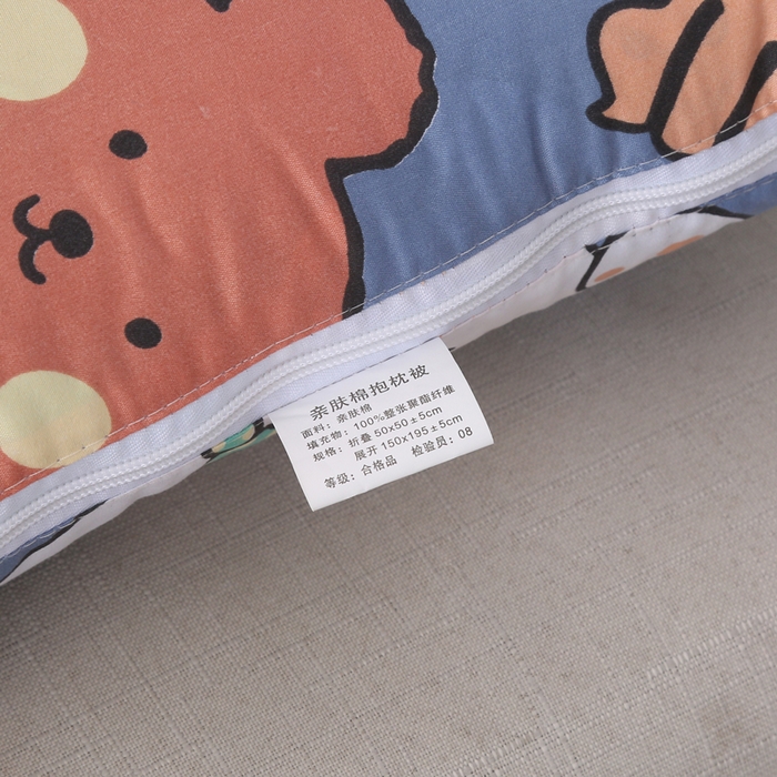 91家纺网 家纺一手货源 找家纺 铭宣家居 2025新增花型 亲肤柔软棉被抱枕被 天真烂漫