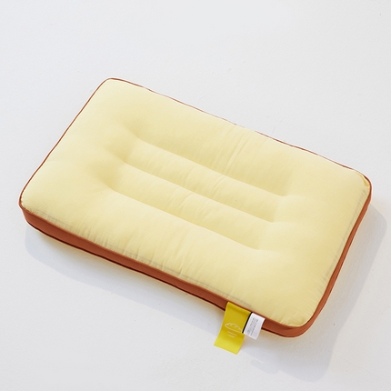 91家纺网 家纺一手货源 找家纺 安莱生活 2024新款5A抗菌早餐派创意系列枕芯-低枕-饼干枕 黄色48*74cm一只