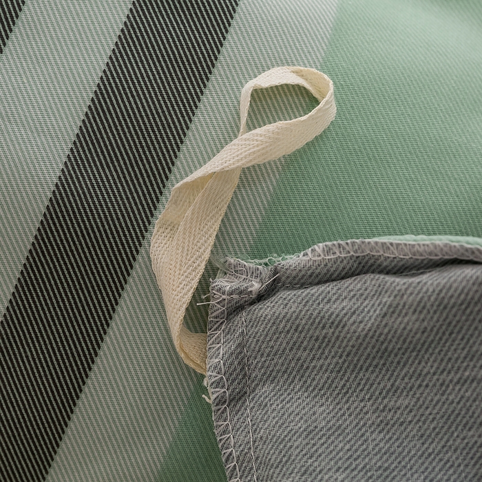 91家纺网 家纺一手货源 找家纺 琉宿家纺 2025新款全棉13372蕾丝夹棉印花床裙 普卡拉绿