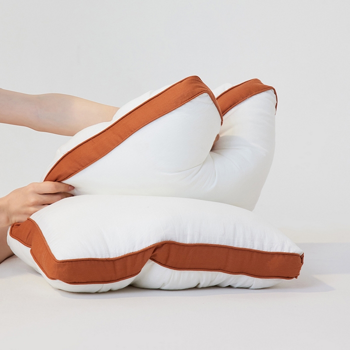 91家纺网 家纺一手货源 找家纺 安莱生活 2024新款5A抗菌早餐派创意系列枕芯-中枕-吐司枕 白色48*74cm一只