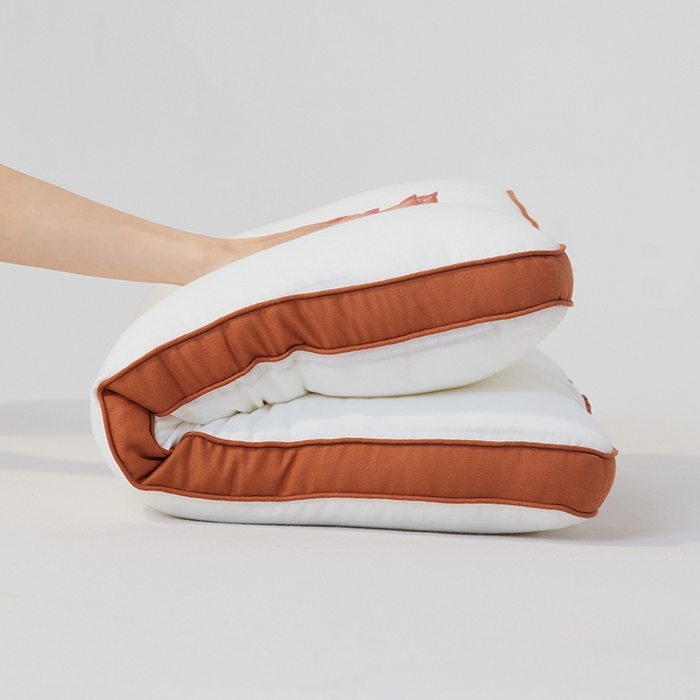 91家纺网 家纺一手货源 找家纺 安莱生活 2024新款5A抗菌早餐派创意系列枕芯-中枕-吐司枕 白色48*74cm一只