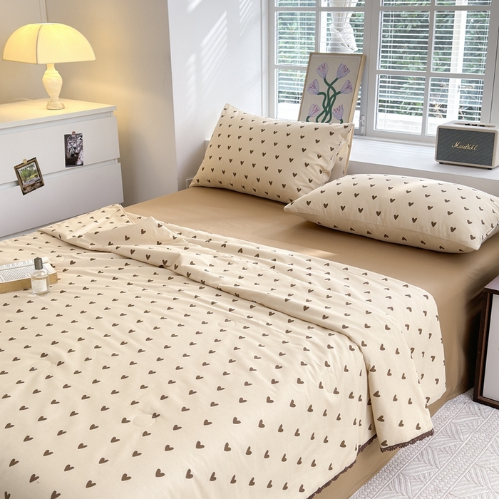 91家纺网 家纺一手货源 找家纺 （总）星期八 2024新款全棉夏被四件套