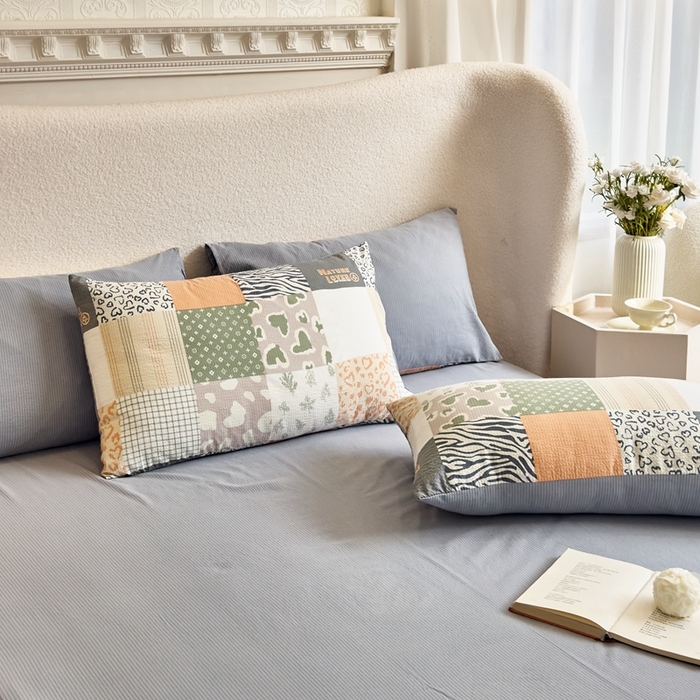 91家纺网 家纺一手货源 找家纺 富之航家纺 2024新款提花泡泡棉四件套 柏拉图