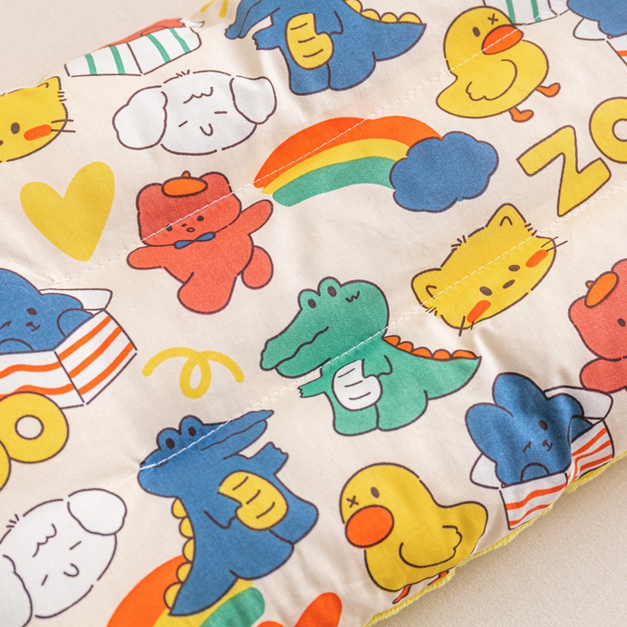 91家纺网 家纺一手货源 找家纺 芯元素 2024新款儿童全棉豆豆枕 动物乐园