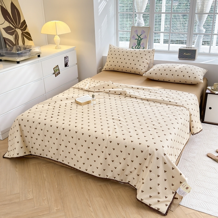 91家纺网 家纺一手货源 找家纺 （总）星期八 2024新款全棉夏被四件套