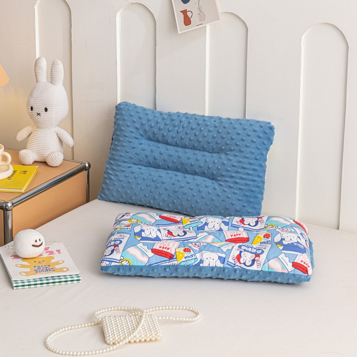 91家纺网 家纺一手货源 找家纺 芯元素 2024新款儿童全棉豆豆枕 白兔奶糖