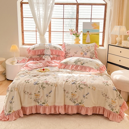 慕梵 2024新款泡泡棉夏被四件套 俏佳人