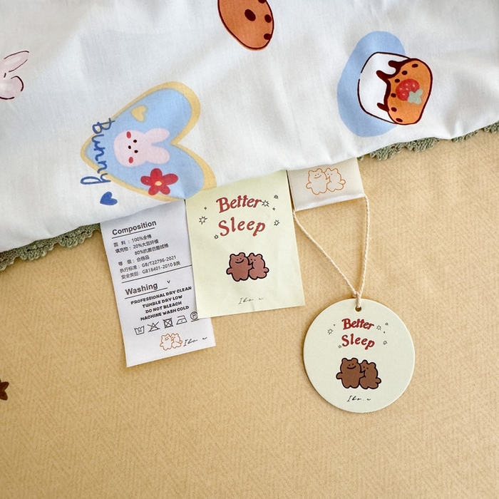 91家纺网 家纺一手货源 找家纺 星期八 2024新款全棉夏被四件套 甜甜圈