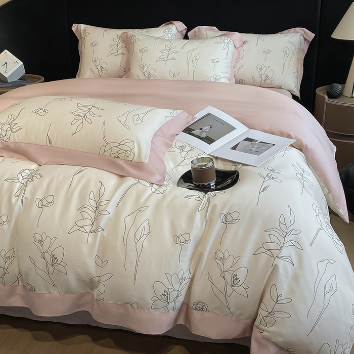 91家纺网 家纺一手货源 找家纺 （总）梵克保罗 2024莱赛尔数码印花四件套