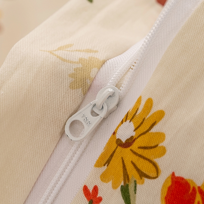 91家纺网 家纺一手货源 找家纺 琉宿家纺 2025新款全棉13372蕾丝夹棉印花床裙 花香语曼