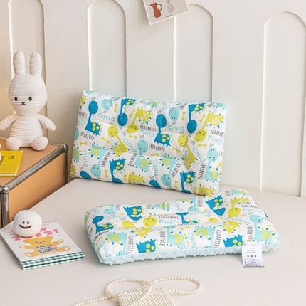 芯元素 2024新款儿童全棉豆豆枕 萌萌恐龙