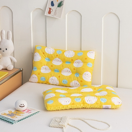 91家纺网 家纺一手货源 找家纺 芯元素 2024新款儿童全棉豆豆枕 咕咕小鸡