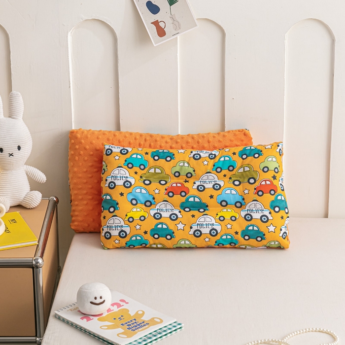 91家纺网 家纺一手货源 找家纺 芯元素 2024新款儿童全棉豆豆枕 卡通汽车