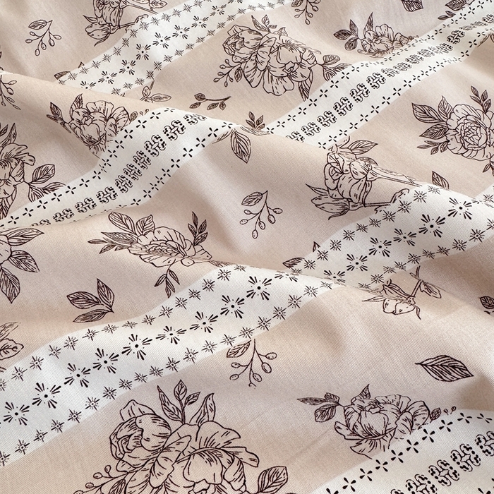 91家纺网 家纺一手货源 找家纺 星期八 2024新款全棉夏被四件套 繁花