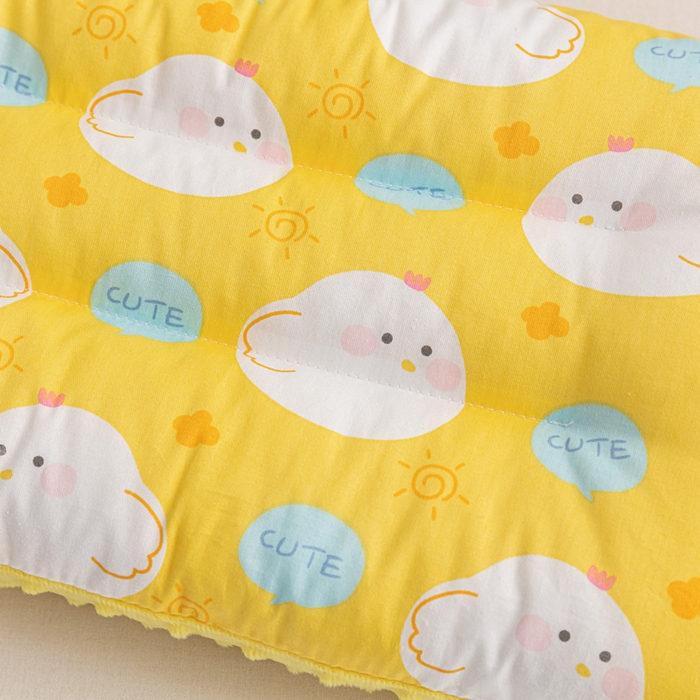 91家纺网 家纺一手货源 找家纺 芯元素 2024新款儿童全棉豆豆枕 咕咕小鸡