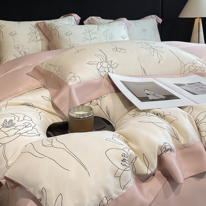 91家纺网 家纺一手货源 找家纺 （总）梵克保罗 2024莱赛尔数码印花四件套