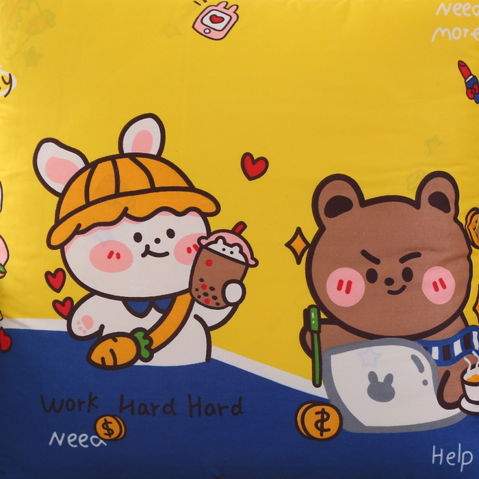 91家纺网 家纺一手货源 找家纺 铭宣家居 2025新增花型 亲肤柔软棉被抱枕被 甜心生活